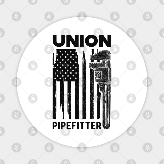 Pipe Fitter - Union Pipefitter Magnet by KC Happy Shop